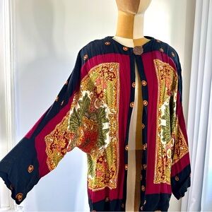Vintage Scarf Baroque Jacket